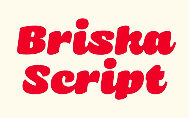 Briska Script specimen from Studio 2AM