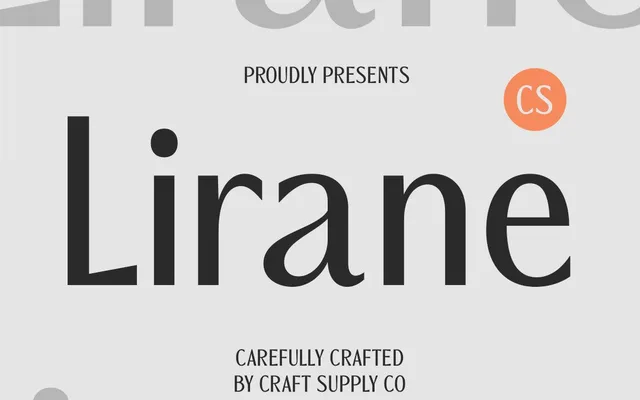 CS Lirane specimen from Studio 2AM