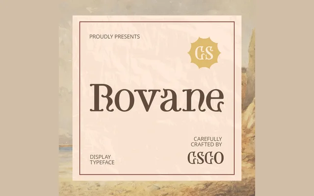 CS Rovane – Uncial Font specimen from Studio 2AM