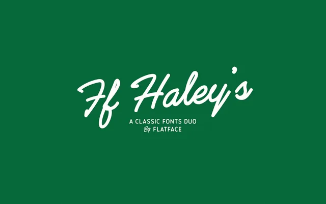 Flatface Haley's specimen from Studio 2AM