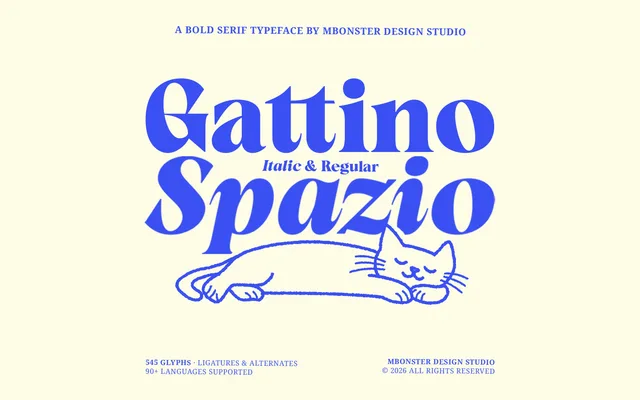 Gattino Spazio specimen from Studio 2AM