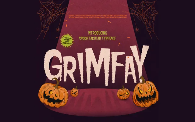 Grimfay - Horror Halloween Fonts specimen from Studio 2AM