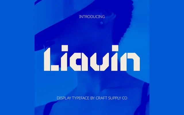 Liavin – Futuristic Font specimen from Studio 2AM