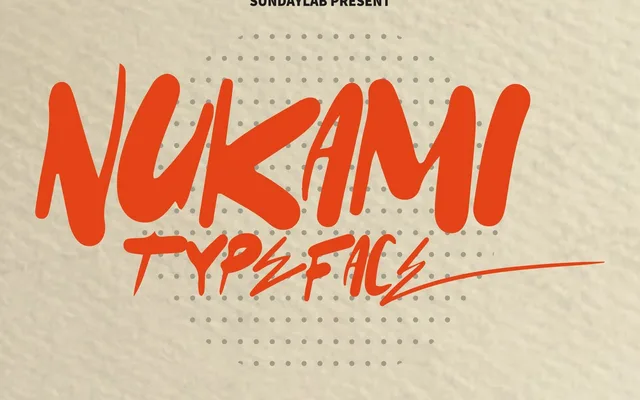 Nukami Display specimen from Studio 2AM