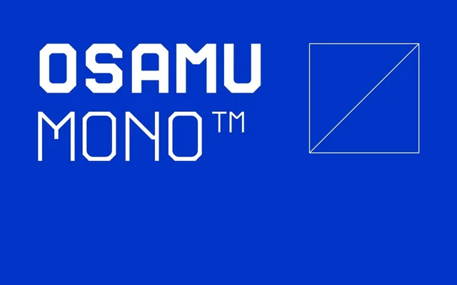 OSAMU MONO specimen from Studio 2AM