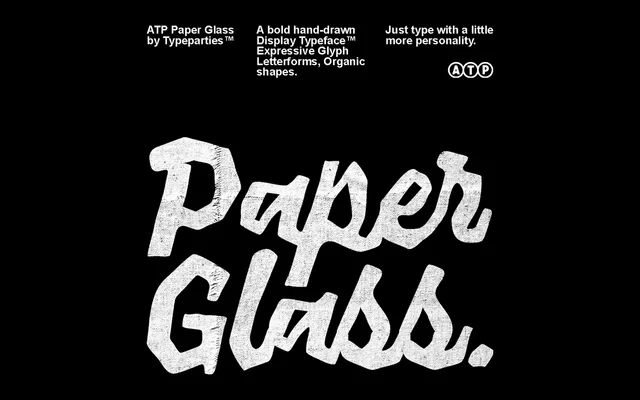 Paper Glass specimen from Studio 2AM