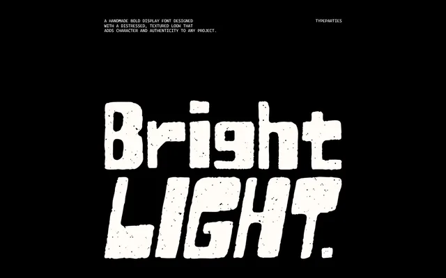 Paraise - Bold DisplayFont specimen from Studio 2AM