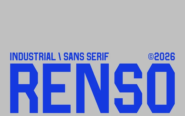 Renso specimen from Studio 2AM