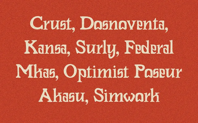 Rowdin Serif specimen from Studio 2AM