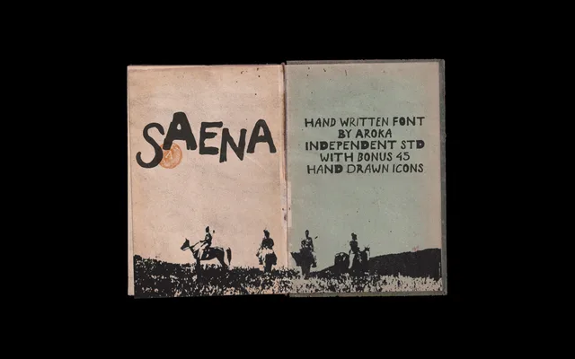 SAENA Handwritten specimen from Studio 2AM