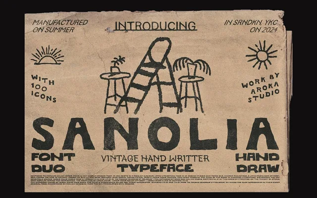 SANOLIA specimen from Studio 2AM