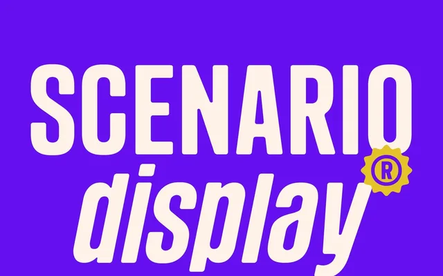 Scenarie Display specimen from Studio 2AM