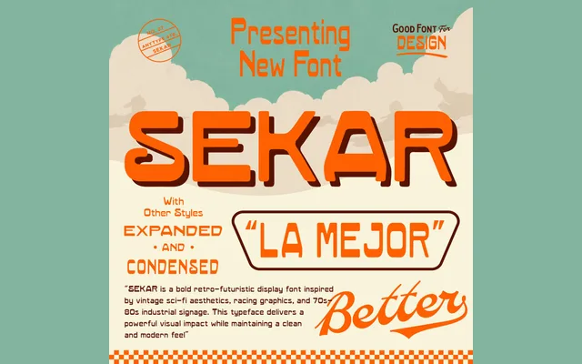 SEKAR specimen from Studio 2AM