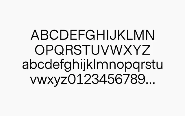 Metro Sans specimen from Studio Few