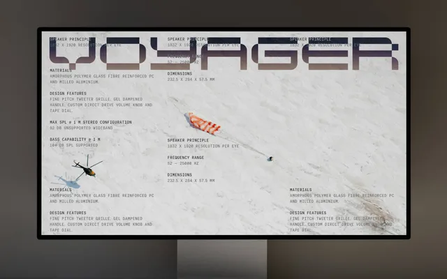 Voyager specimen from Studio Few