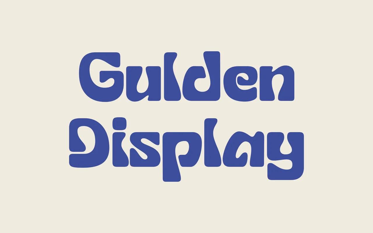 Gulden Display specimen from Studio Gulden