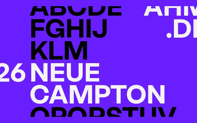 Neue Campton specimen from Studio Rene Bieder
