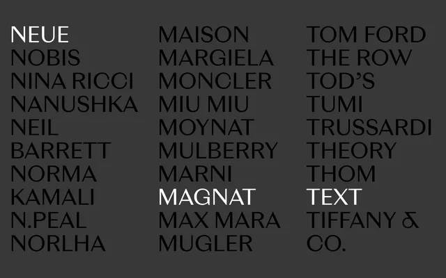 Neue Magnat Text specimen from Studio Rene Bieder