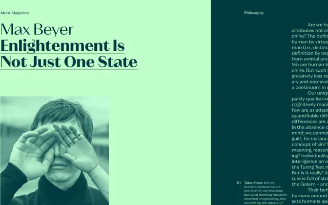 Neue Magnat Text specimen from Studio Rene Bieder
