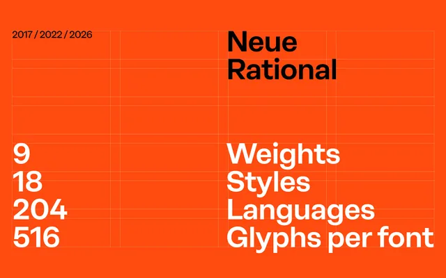 Neue Rational specimen from Studio Rene Bieder