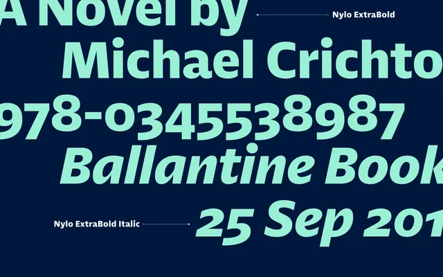 Nylo specimen from Studio Rene Bieder