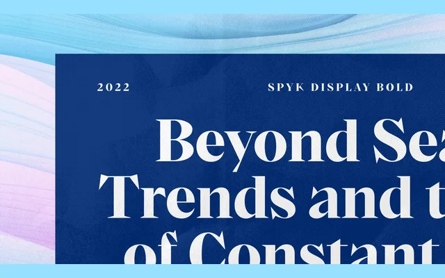 Spyk Display specimen from Studio Rene Bieder
