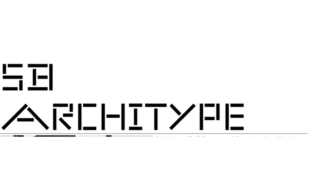 SB Architype specimen from Studio Sascha Bente
