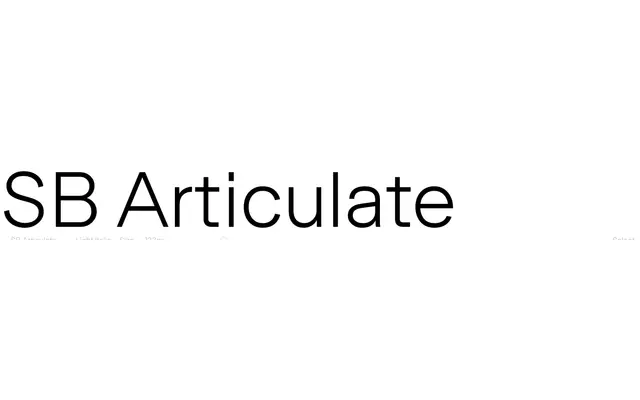 SB Articulate specimen from Studio Sascha Bente