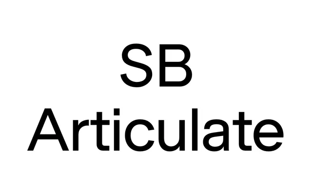 SB Articulate specimen from Studio Sascha Bente