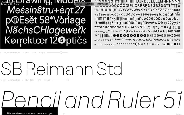 SB Reimann Std specimen from Studio Sascha Bente