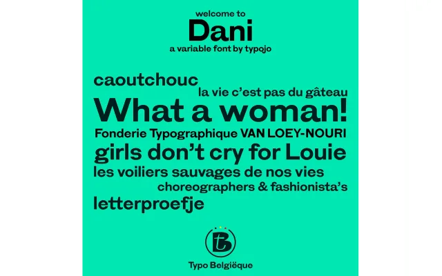 ST Dani specimen from Studio Type