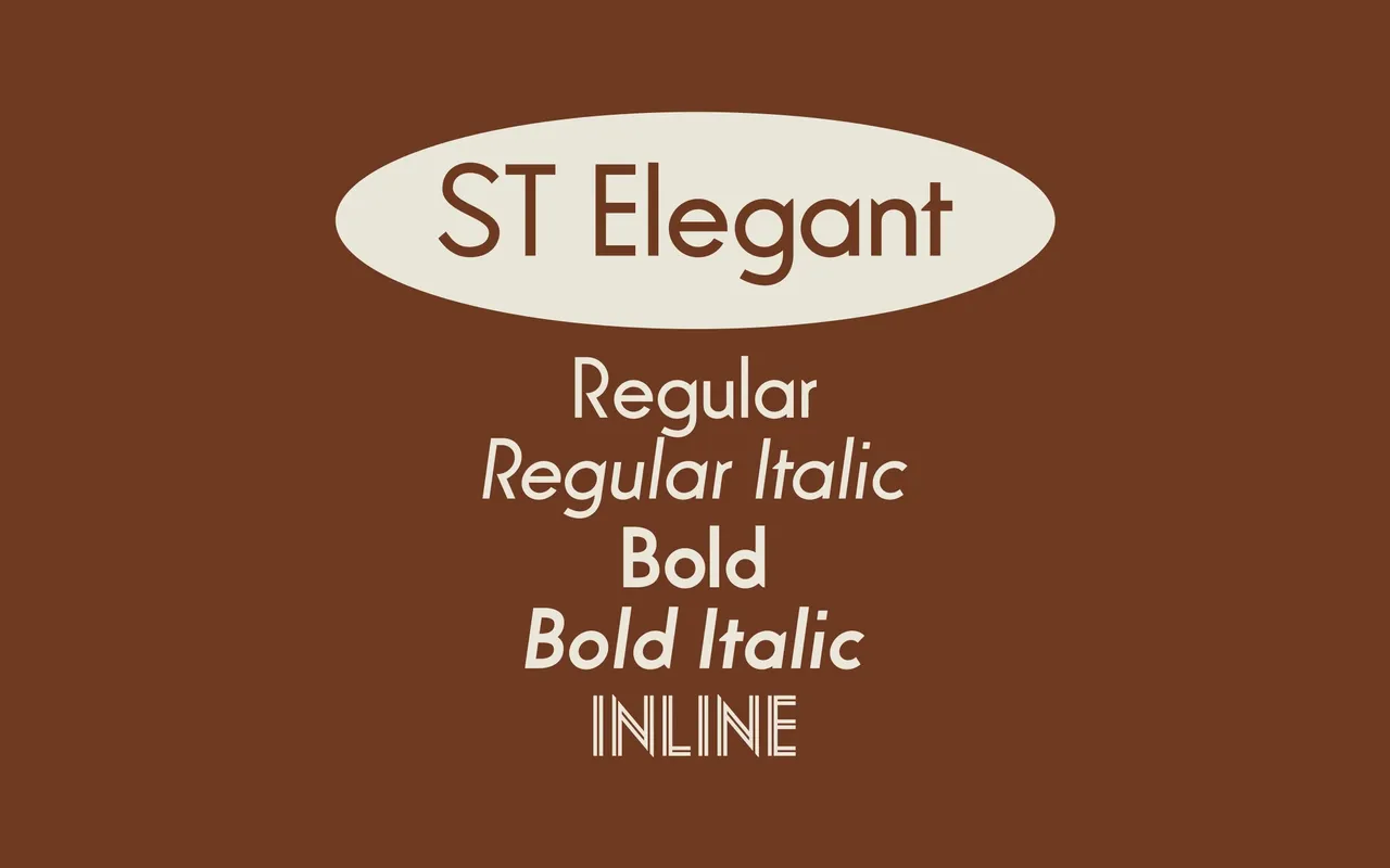ST Elegant Contemporary specimen from Studio Type