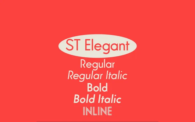 ST Elegant Contemporary specimen from Studio Type