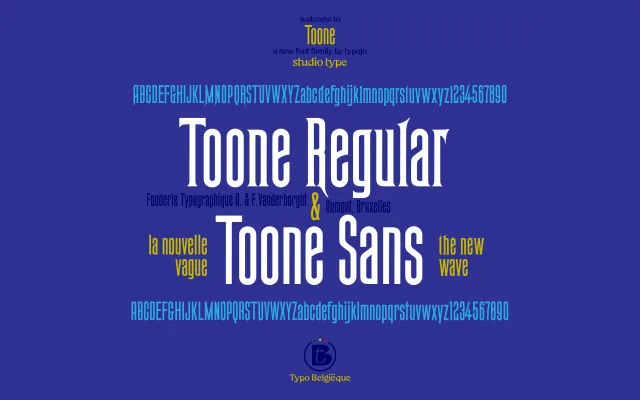 ST Toone specimen from Studio Type