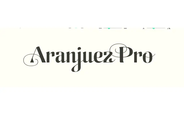 Aranjuez Pro specimen from Sudtipos