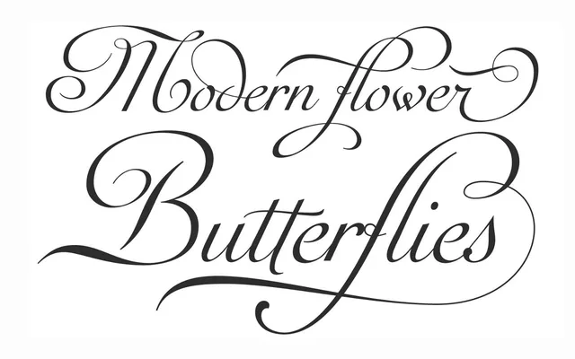 Auberge Script specimen from Sudtipos