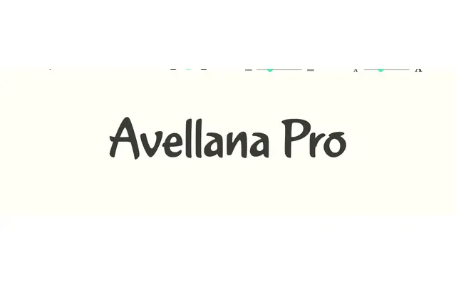 Avellana Pro specimen from Sudtipos
