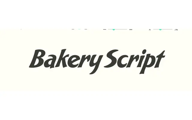 Bakery Script specimen from Sudtipos
