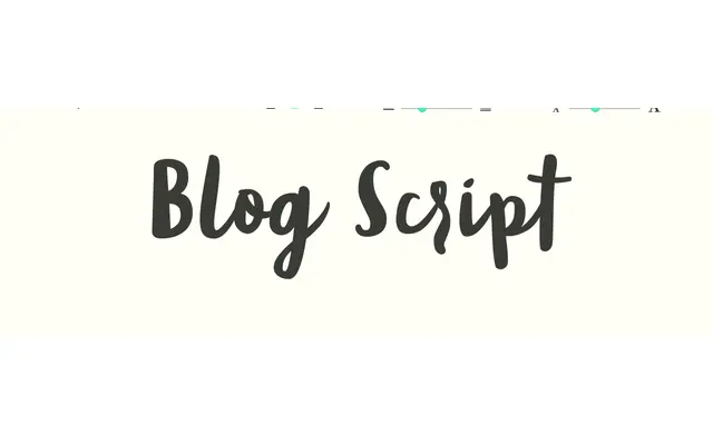 Blog Script specimen from Sudtipos