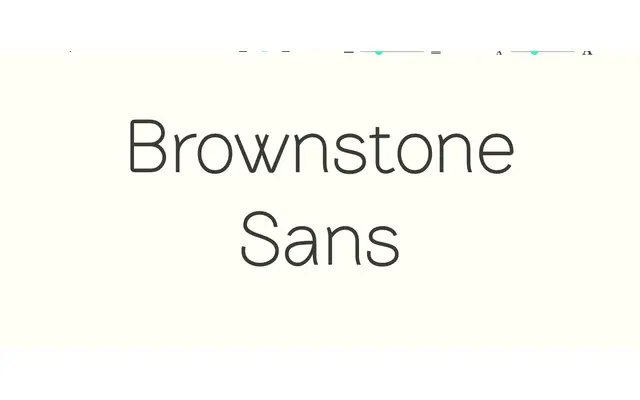 Brownstone Sans specimen from Sudtipos