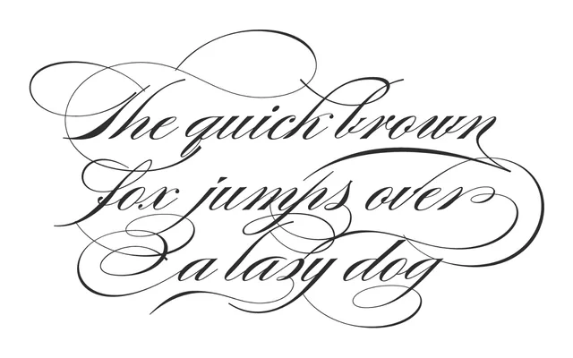 Burgues Script specimen from Sudtipos