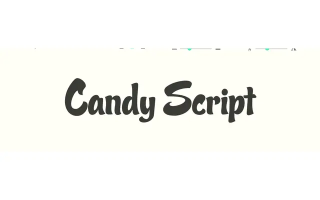 Candy Script specimen from Sudtipos