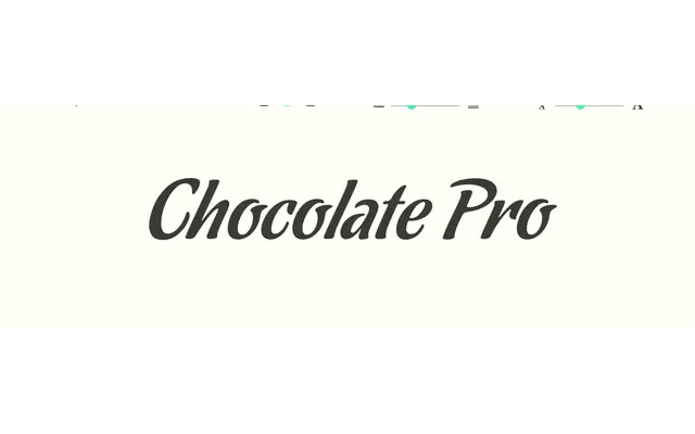 Chocolate Pro specimen from Sudtipos