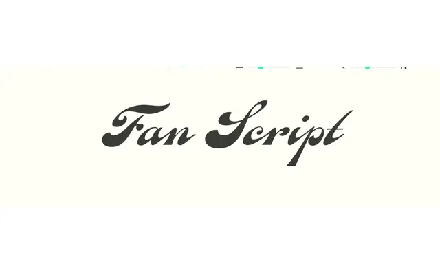 Fan Script specimen from Sudtipos