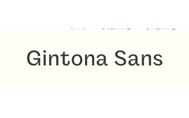 Gintona Sans specimen from Sudtipos