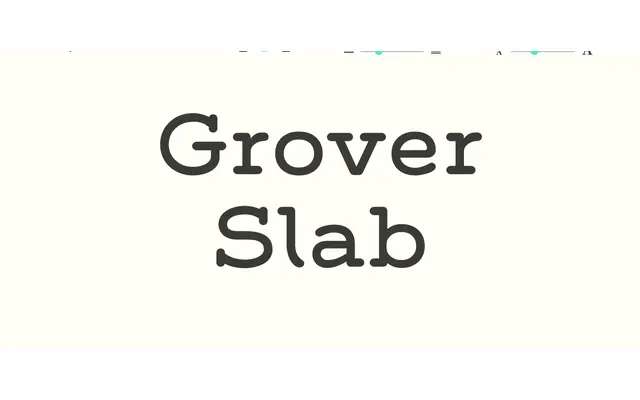 Grover Slab specimen from Sudtipos