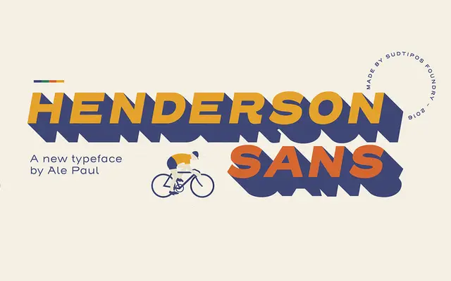 Henderson Sans specimen from Sudtipos