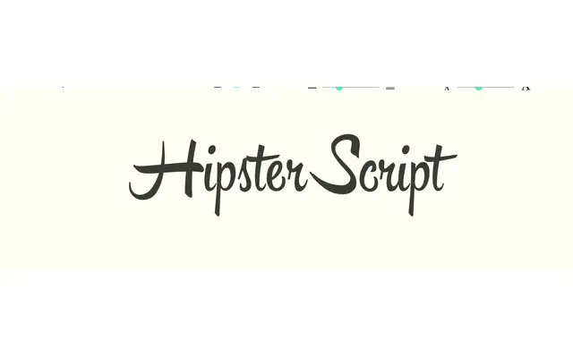 Hipster Script specimen from Sudtipos