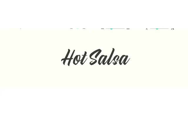 Hot Salsa specimen from Sudtipos