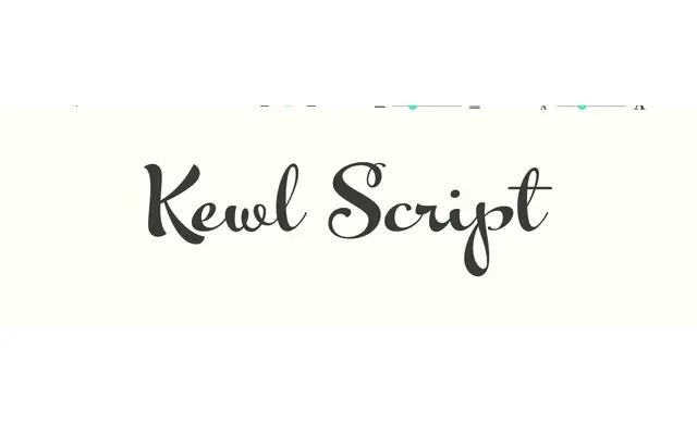 Kewl Script specimen from Sudtipos